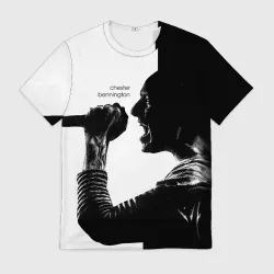 Мужская футболка 3D Chester Bennington