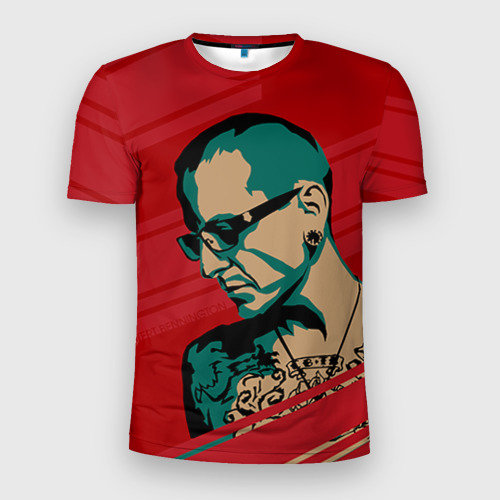 Мужская футболка 3D Slim Chester Bennington