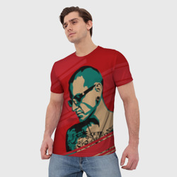 Мужская футболка 3D Chester Bennington - фото 2