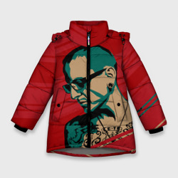Зимняя куртка для девочек 3D Chester Bennington