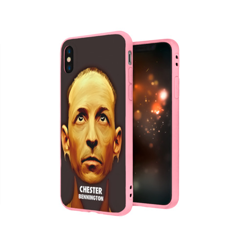 Чехол для iPhone X матовый Chester Bennington - фото 3