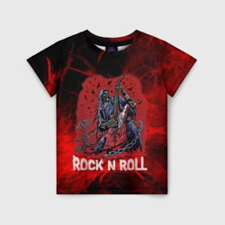 Детская футболка 3D Мертвый гитарист