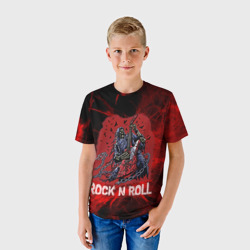 Детская футболка 3D Мертвый гитарист - фото 2