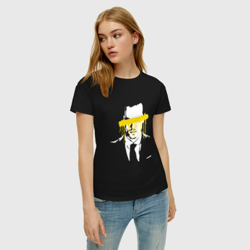 Женская футболка хлопок Мориарти, цвет черный - фото 3