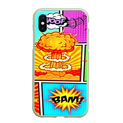 Чехол для iPhone XS Max матовый Pop Art