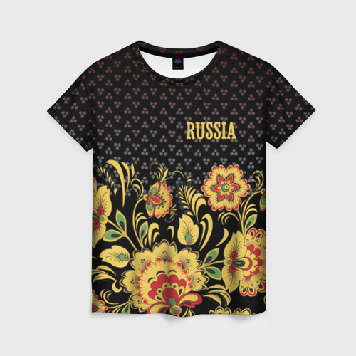 Женская футболка 3D Россия, цвет 3D печать