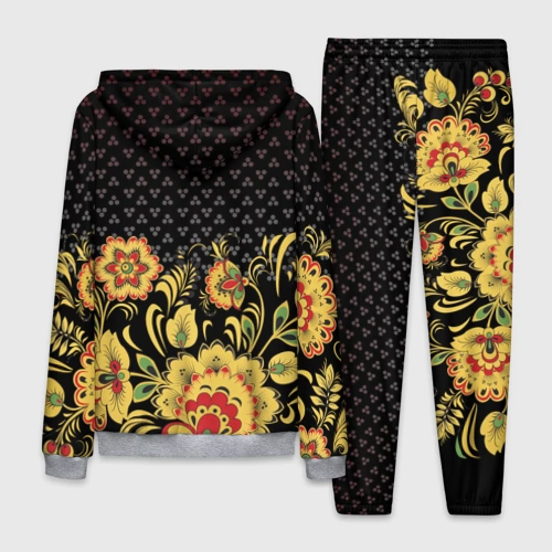 Мужской 3D костюм с принтом Россия, вид сзади #1