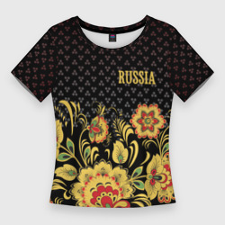 Женская футболка 3D Slim Россия