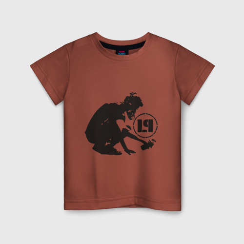 Детская футболка хлопок Linkin Park, цвет кирпичный