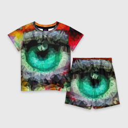 Детский костюм с шортами 3D Eyes swag