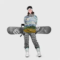 Накидка на куртку 3D Картина Пшеничное поле - Ван Гог  - фото 2