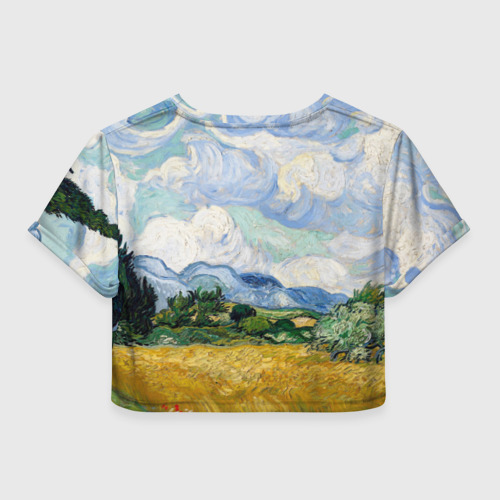 Женская футболка Crop-top 3D Ван Гог Картина, цвет 3D печать - фото 2