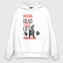 Мужское худи Oversize хлопок Powerlifting bear power