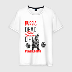 Powerlifting bear power – Мужская футболка хлопок с принтом купить со скидкой в -20%
