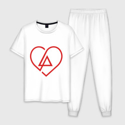 Мужская пижама хлопок Linkin Park Heart