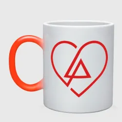 Кружка хамелеон Linkin Park Heart