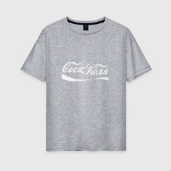 Женская футболка хлопок Oversize Coca Коля