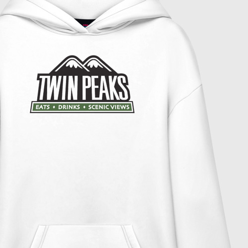 Худи SuperOversize хлопок Twin Peaks Горы - фото 3