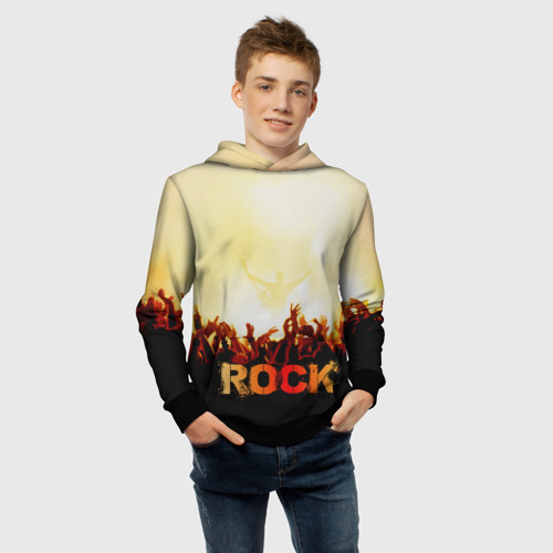 Детская толстовка 3D Rock концерт, цвет черный - фото 6