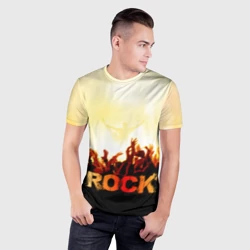 Мужская футболка 3D Slim Rock концерт - фото 2