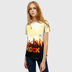 Женская футболка 3D Rock концерт - фото 2