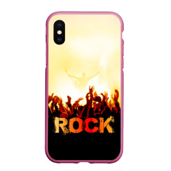 Чехол для iPhone XS Max матовый Rock концерт