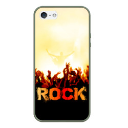 Чехол для iPhone 5/5S матовый Rock концерт