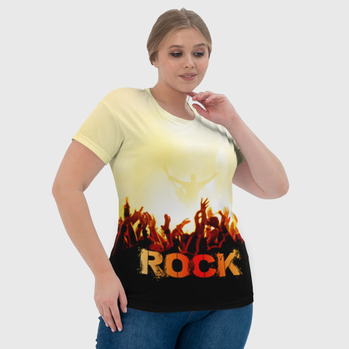 Женская футболка 3D Rock концерт, цвет 3D печать - фото 6