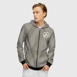 Мужская толстовка 3D на молнии Linkin Park Hoodie - фото 2