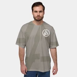 Мужская футболка oversize 3D Linkin Park Hoodie - фото 2