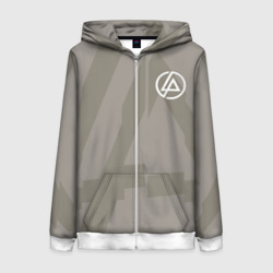 Женская толстовка 3D на молнии Linkin Park Hoodie