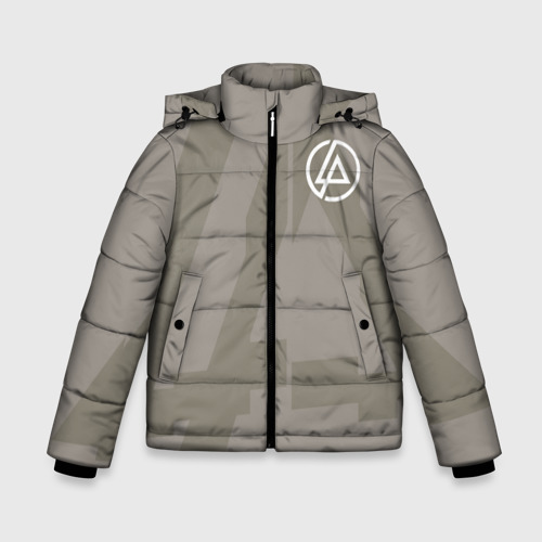 Зимняя куртка для мальчиков 3D с принтом Linkin Park Hoodie, вид спереди #2