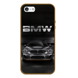 Чехол для iPhone 5/5S матовый BMW серебро