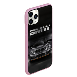 Чехол для iPhone 11 Pro Max матовый BMW серебро - фото 2