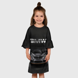 Детское платье 3D BMW серебро - фото 2