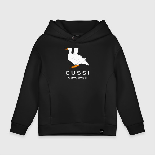 Детское худи Oversize хлопок Gussi, цвет черный