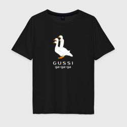 Мужская футболка хлопок Oversize Gussi