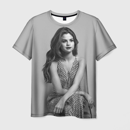 Мужская футболка 3D Selena Gomez, цвет 3D печать