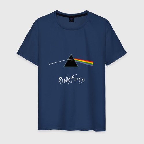 Мужская футболка хлопок Pink Floyd, цвет темно-синий