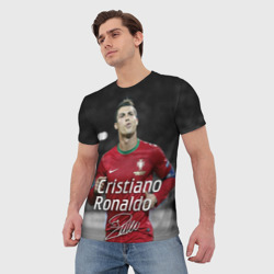 Мужская футболка 3D Криштиану Роналду - фото 2