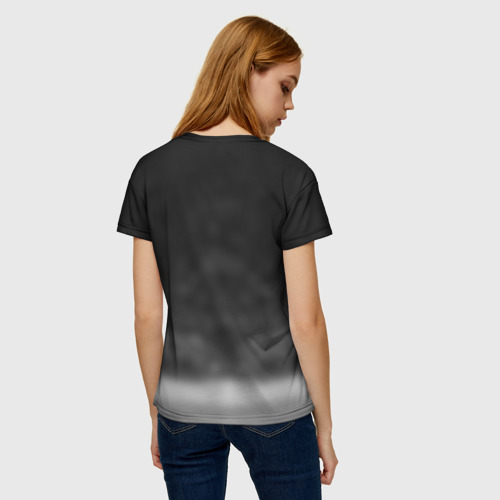 Женская футболка 3D с принтом Криштиану Роналду, вид сзади #2