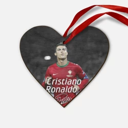Деревянная игрушка Сердце Криштиану Роналду