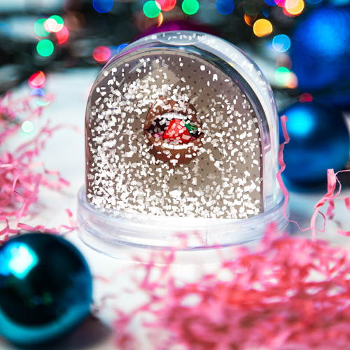 Игрушка Снежный шар Шоколадные губки - фото 4