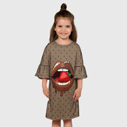 Детское платье 3D Шоколадные губки - фото 2
