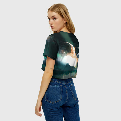 Женская футболка Crop-top 3D Dead by April, цвет 3D печать - фото 5