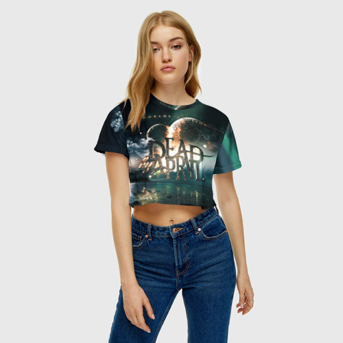 Женская футболка Crop-top 3D Dead by April, цвет 3D печать - фото 4