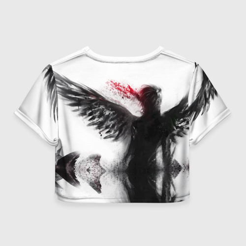 Женская футболка Crop-top 3D Dead by April, цвет 3D печать - фото 2