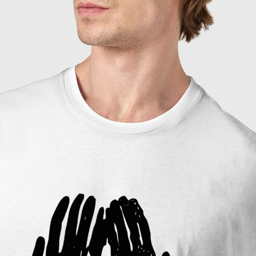 Мужская футболка хлопок Дельфин - Помни, цвет белый - фото 6