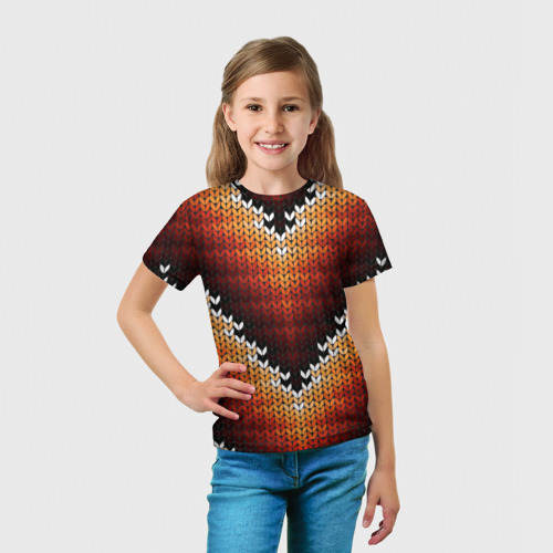 Детская футболка 3D Вышивка, цвет 3D печать - фото 5