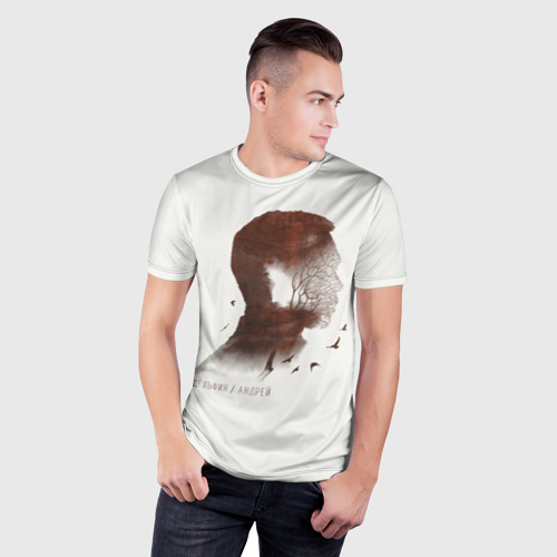 Мужская футболка 3D Slim Дельфин/Андрей, цвет 3D печать - фото 3